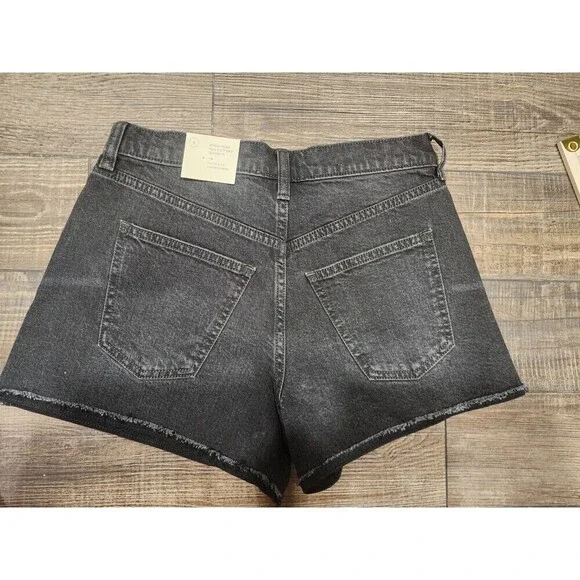 Universal Thread Women's Mid Rise 90's Baggy Jean Shorts - Black Size 4 - Picture 3 of 5